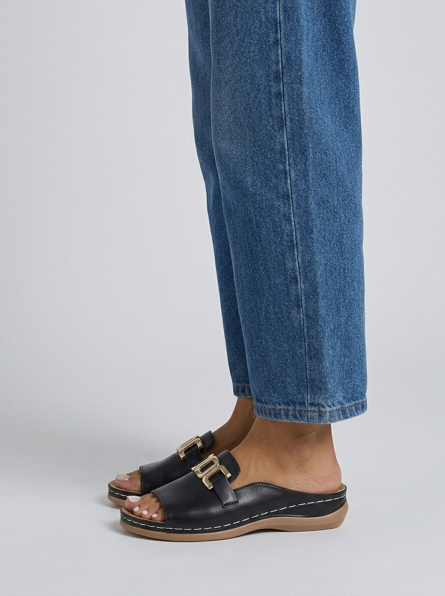 Sandalia Oro Marfil